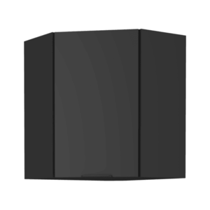 Horná rohová skrinka, čierna, SIBER 60x60 GN-72 1F vyobraziť