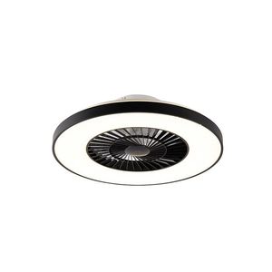 Stropný ventilátor čierny vrátane LED s diaľkovým ovládaním - Climo vyobraziť