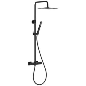 Logon Black Premium sprchovy system s funkcia dažďovej sprchy s termostatickým miešačom vyobraziť