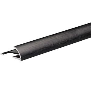Rohový profil oválny hliník czarny Anod Brushed 2700/27/10 mm vyobraziť