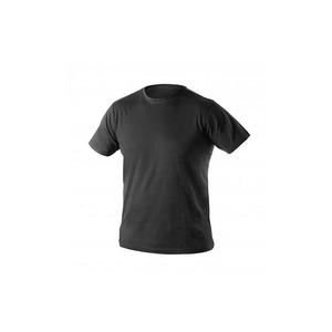 Čierne bavlnené tričko VILS, veľkosť S vyobraziť