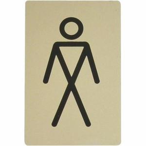 Označenie WC pán platina vyobraziť