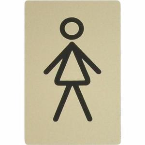 Označenie WC dáma platina vyobraziť