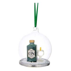 Sklenená vianočná ozdoba Gin & Tonic – Sass & Belle vyobraziť