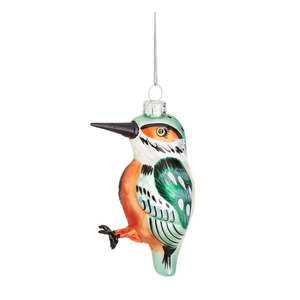Sklenená vianočná ozdoba Kingfisher – Sass & Belle vyobraziť