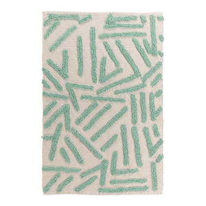 Prateľný koberec v mentolovo-krémovej farbe 60x90 cm Athena – douceur d'intérieur vyobraziť