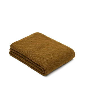 Pletená deka z vlny a zmesi vlákien 130x170 cm Melany – Kave Home vyobraziť