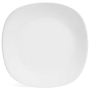 Keramický štvorcový tanier obedový 24cm biely vyobraziť