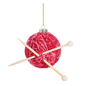 Sklenená vianočná ozdoba Knitting Ball – Sass & Belle vyobraziť