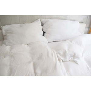 Biele mušelínové obliečky na dvojlôžko 200x200 cm Plain Muslin – Butter Kings vyobraziť