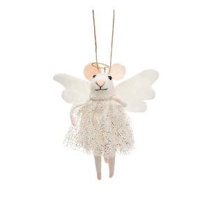 Textilná vianočná ozdoba Angel Mouse – Sass & Belle vyobraziť