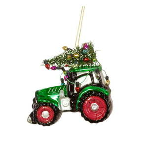 Sklenená vianočná ozdoba Tractor – Sass & Belle vyobraziť