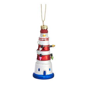 Sklenená vianočná ozdoba Lighthouse – Sass & Belle vyobraziť