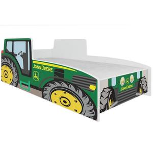 Detská Posteľ Traktor 140 zelený + Matrac a Rošt vyobraziť