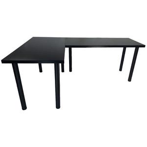 Písací Stôl Pre Hráča Narożne 2x 136x66x18 Model 0 čierna Low vyobraziť