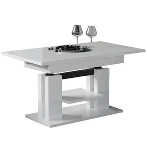 Rozkladací stôl Iso 110/170x65cm Biely lesk vyobraziť
