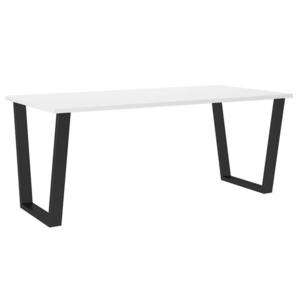 Stôl Cezar 185x67 – Biela vyobraziť