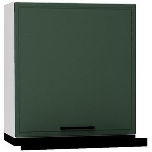 Kuchynské skrinka Emily W60/68 Slim Pl s čiernou kapucňou zelená mat vyobraziť