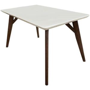 Jedálenský stôl Flay 130x80 orech / béžová vyobraziť
