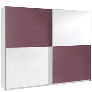 Skriňa Lux 10 fialová lesklá/biela lesklá 244 cm vyobraziť