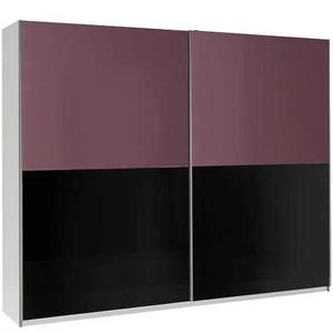 Skriňa Lux 11 fialová lesklá/čierna lesklá 244 cm vyobraziť