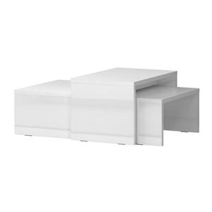 Konferenčný stolík Piano SET2-70/KA/70 lakované crystal white vyobraziť