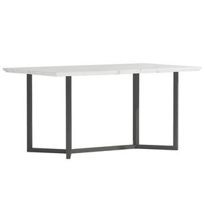 Stôl Marmaris 2203 160X90X75 mramor/čierna vyobraziť