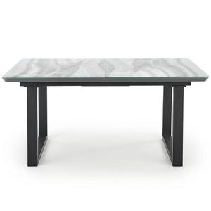 Rozkladací stôl Marley 160/200x90cm Biely Marmur/Popolavý/Čierna vyobraziť
