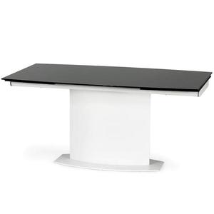 Rozkladací stôl Anderson 160/250x90cm Sklo/Oceľ – Čierna/Biely vyobraziť