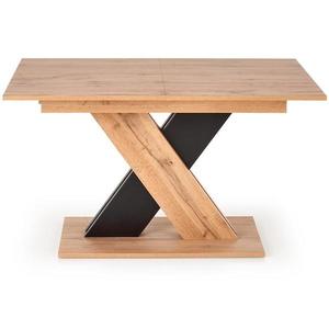 Rozkladací stôl Xarelto 130/175x85cm– Dub Wotan/Čierna vyobraziť
