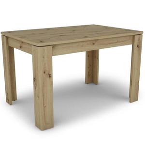 Rozkladací stôl Capannoli 120/160x80cm dub artisan/biela vyobraziť