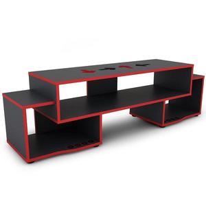 TV stolík Matrix 140 grafit/červená vyobraziť