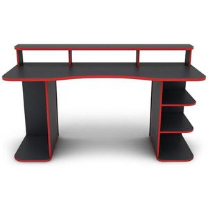 Písací stôl Matrix 3 grafit/červená vyobraziť