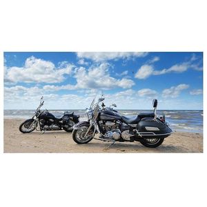 Dekor sklenený Motocykle na pláži 30/60 vyobraziť