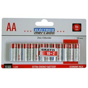 Batérie ZnCl AA R6 12ks vyobraziť