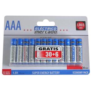 Alkalické batérie AAA LR03 36ks vyobraziť