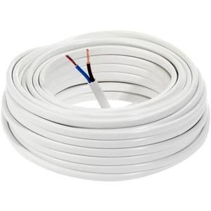 Elektrický kábel Omyp 2x0, 75 biely, bubon 20m vyobraziť