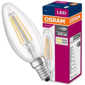 Žiarovka OSRAM LED Fila Value E14 4W 40W 470LM 827 vyobraziť