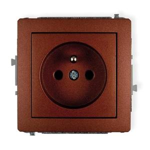 Single socket Z / U brown D DGP-1Z vyobraziť