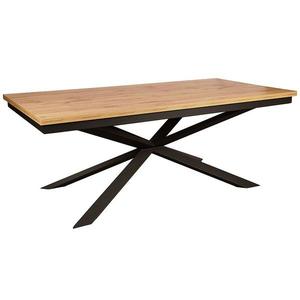 Stôl St-33 200x100+2x50 dub wotan/čierna vyobraziť