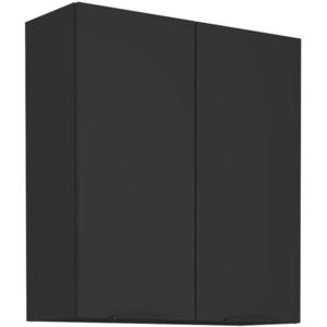 Kuchynská skrinka Siena čierna mat 80g-90 2f vyobraziť
