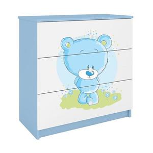Komoda Pre Detská Babydreams Modrá – Medveď Modrá vyobraziť