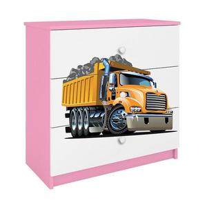 Komoda Pre Detská Babydreams Ružová – Truck vyobraziť