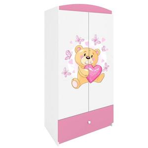 Skriňa Babydreams Ružová – Medveď Botterfly vyobraziť