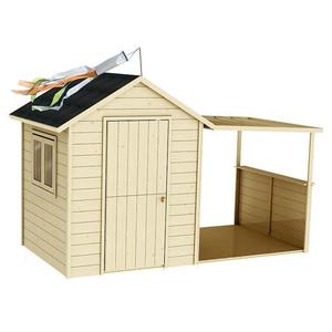 Drevený detský domček EUGENIE 256x127x162 cm vyobraziť