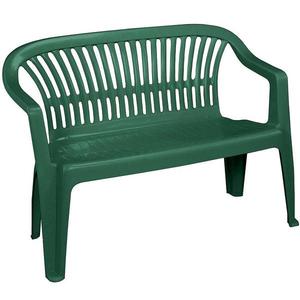 Plastová záhradná lavička Zelená vyobraziť