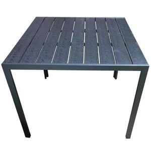 Stôl Douglas čierny s vrchnou doskou z polywoodu 90x90 cm vyobraziť