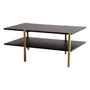 Čierny konferenčný stolík s čiernou doskou 100x65 cm Rave - CustomForm vyobraziť