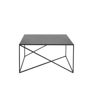 Čierny konferenčný stolík CustomForm Memo, 80 x 80 cm vyobraziť