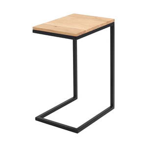 Odkladací stolík s čiernou konštrukciou CustomForm Lupe vyobraziť
